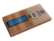 Part No: 87079pb0891  Name: Tile 2 x 4 with Blue and Black Rectangles Pattern (Sticker) - Set 10272