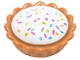 Part No: 93568pb004  Name: Pie with White Cream Filling and Sprinkles Pattern (BAM)