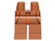 Part No: 970c00pb1029  Name: Hips and Legs with SW 3 Orange Belts and Dark Tan Lines Pattern