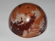Part No: 98107pb02  Name: Cylinder Hemisphere 11 x 11, Studs on Top with Dark Red, Dark Tan, and White Planet Pattern (SW Tatooine)