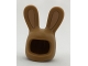 Lot ID: 401903474  Part No: 99244pb02  Name: Minifigure, Headgear Head Cover, Costume Bunny Ears with Dark Tan Auricles Pattern