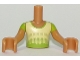 Lot ID: 364854841  Part No: FTBpb025c01  Name: Torso Mini Doll Boy Lime Shirt with Dots Fading to Bright Light Yellow Pattern, Medium Nougat Arms with Hands with Lime Short Sleeves