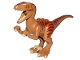 Part No: Raptor03  Name: Dinosaur Raptor / Velociraptor with Dark Orange Back