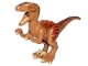Part No: raptor03  Name: Dinosaur Raptor / Velociraptor with Dark Orange Back