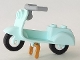 Part No: 15396c01  Name: Scooter with Pearl Gold Stand and Light Bluish Gray Angular Handlebars