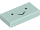 Part No: 3069pb0583  Name: Tile 1 x 2 with Face Black Eyes and Thin Smile Pattern (BMO)
