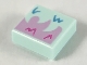 Lot ID: 315804834  Part No: 3070pb209  Name: Tile 1 x 1 with Bright Pink Fur with Dark Pink and Medium Blue Highlights Pattern