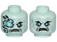 Part No: 3626pb2376  Name: Minifigure, Head Dual Sided Wrinkles, Teeth, Ice Spikes Covering Right Eye / Angry Pattern