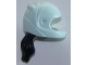 Part No: 36293pb02  Name: Mini Doll, Hair Combo, Hat with Hair, Racing Helmet with Molded Flexible Rubber Black Hair Ponytail Pattern