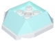 Part No: 67013pb01  Name: Shell with 4 Recessed Studs and Hole with Molded White Bottom Pattern