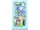 Part No: 87079pb1525  Name: Tile 2 x 4 with Advertising and Wanted Posters Taped Up Pattern (Sticker) - Set 42670