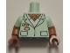 Lot ID: 353518977  Part No: 973pb1992c01  Name: Torso Simpsons Smock with 'APU' Name Tag, White Shirt, and Chest Hair Pattern / Medium Nougat Arms with Molded Light Aqua Short Sleeves Pattern / Medium Nougat Hands