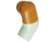 Part No: 981pb379  Name: Arm, Left with Molded Medium Nougat Short Sleeve Pattern