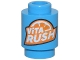 Part No: 3062pb079  Name: Brick, Round 1 x 1 with Orange and White 'ViTA RUSH' Logo Pattern