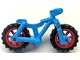 Part No: 36934c03  Name: Bicycle Heavy Mountain Bike with Red Wheels and Black Tires (36934 / 50862 / 50861)