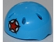 Part No: 46303pb001  Name: Minifigure, Headgear Helmet Sports with Vent Holes with Red Star Pattern