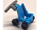 Part No: 5491c01  Name: Minifigure, Utensil Stroller / Baby Carriage with Black Wheels and Dark Bluish Gray Handlebars (5491 / 2496 / 30031)