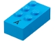 Part No: 60291pb02 Name: Brick, Braille 2 x 4 with 5 Studs with Black Capital Letter A with Acute (Á) Pattern (dots-12356 ⠷) (Spanish) Part No: 60291pb02 Name: Brick, Braille 2 x 4 with 5 Studs with Black Capital Letter A with Acute (Á) Pattern (dots-12356 ⠷) (Spanish)