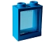 Lot ID: 411364058  Part No: 60592c02  Name: Window 1 x 2 x 2 Flat Front with Trans-Light Blue Glass (60592 / 60601)