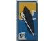 Part No: 87079pb1601 Name: Tile 2 x 4 with Dark Blue Surfboard, '5-' and White Paddle Pattern (Sticker) - Set 60328 Part No: 87079pb1601 Name: Tile 2 x 4 with Dark Blue Surfboard, '5-' and White Paddle Pattern (Sticker) - Set 60328