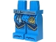 Part No: 970c00pb1648  Name: Hips and Legs with Metallic Light Blue Sash, Ninjago Logogram Letter N in Circle, Dark Blue Robe Ends with Gold Trim, Knee Pads and Toes Pattern