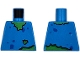 Part No: 973pb6113  Name: Torso Torn Shirt with Blue Spots over Bright Green Skin Pattern