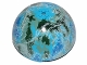 Part No: 98107pb09  Name: Cylinder Hemisphere 11 x 11, Studs on Top with Blue, Dark Green, Sand Green, and White Planet Pattern (SW Alderaan)