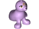 Part No: 16765pb04 Name: Seal, Friends Style with Black Nose and Eyelashes, Gold Eyes and Hearts on Forehead Pattern Part No: 16765pb04 Name: Seal, Friends Style with Black Nose and Eyelashes, Gold Eyes and Hearts on Forehead Pattern
