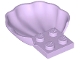 Part No: 18970  Name: Clam / Scallop Shell with 4 Studs