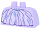 Part No: 24068pb08  Name: Lower Body, Skirt Wide with Side Hoops (Panniers) with Dark Purple Ruffles, White Curved Lines, Metallic Light Blue Markings Pattern