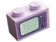 Part No: 3004pb347 Name: Brick 1 x 2 with Medium Lavender Television with Dark Purple Buttons, Light Aqua Screen and White '04:21' Pattern (Sticker) - Set 41716 Part No: 3004pb347 Name: Brick 1 x 2 with Medium Lavender Television with Dark Purple Buttons, Light Aqua Screen and White '04:21' Pattern (Sticker) - Set 41716