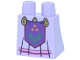 Part No: 36036pb104  Name: Lower Body, Skirt with Dress Pleats, Magenta Trim and Dark Purple Panel with Gold Emblems, Triforce Triangle and Bright Green Loftwing Pattern