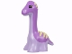 Lot ID: 400530218  Part No: 37062pb02  Name: Duplo Dinosaur Diplodocus Baby with Medium Lavender Back and Bright Light Yellow Stripes Pattern