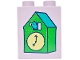 Part No: 4066pb828 Name: Duplo, Brick 1 x 2 x 2 with Bright Green, Bright Light Yellow and Dark Turquoise Cuckoo Clock Pattern Part No: 4066pb828 Name: Duplo, Brick 1 x 2 x 2 with Bright Green, Bright Light Yellow and Dark Turquoise Cuckoo Clock Pattern