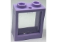 Part No: 60592c01  Name: Window 1 x 2 x 2 Flat Front with Trans-Clear Glass (60592 / 60601)