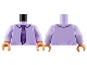 Part No: 973pb4929c01  Name: Torso Dress Shirt, Dark Purple Checkered Tie Pattern / Lavender Arms / Nougat Hands