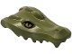 Part No: 18905pb03  Name: Alligator / Crocodile Head Jaw Upper with Yellow Eyes without White Glints Pattern