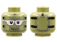 Part No: 3626pb2915  Name: Minifigure, Head Mask, Black Straps and Breathing Holes, White Goggles Pattern
