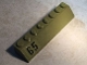 Part No: 4445pb03R  Name: Slope 45 2 x 8 with Black '65' on Olive Green Background Pattern Model Right Side (Sticker) - Set 76017