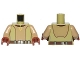 Part No: 973pb2564c01  Name: Torso SW Open Shirt with Utility Belt and Yellow Triangle Pattern (Kanan Jarrus) / Dark Tan Arms / Reddish Brown Hands