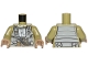 Part No: 973pb3038c01  Name: Torso SW Resistance A-wing Pilot with DB Gray Vest and LB Gray Front Panel with Breathing Apparatus Pattern / Olive Green Arms / Dark Tan Hands