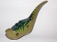 Part No: 98165c01pb04  Name: Dinosaur Body Raptor with Dark Green Top with Lime Stripes on Sides Pattern
