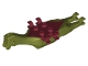 Lot ID: 402983675  Part No: bb1308c03  Name: Dinosaur Body Pteranodon, 4 Studs, 6 Clips with Fixed Dark Red Top