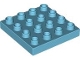 Part No: 14721  Name: Duplo, Plate 4 x 4