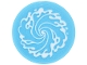 Part No: 14769pb0891  Name: Tile, Round 2 x 2 with Bottom Stud Holder with White Swirling Water and Waves Pattern (Sticker) - Set 43299