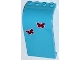 Part No: 2571pb06  Name: Panel 3 x 4 x 6 Curved Top with 2 Butterflies Pattern (Stickers) - Set 3186