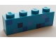 Part No: 3010pb246  Name: Brick 1 x 4 with Minecraft Diamond Armor Pattern