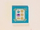 Lot ID: 374687247  Part No: 3068pb0994  Name: Tile 2 x 2 with Bakery Menu in Gold Frame with Swirls Pattern (Sticker) - Set 41101