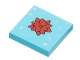 Lot ID: 391432580  Part No: 3068pb2044  Name: Tile 2 x 2 with Red Gift Bow and Silver Stars Pattern