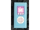 Part No: 3069pb0862  Name: Tile 1 x 2 with Speaker Grille, Buttons and 'M' Pattern (Sticker) - Set 41325